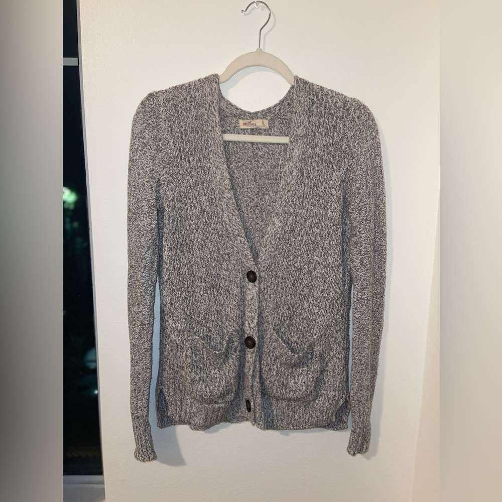 Heathered Gray Hollister Cardigan
